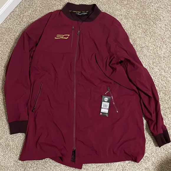 NEW Under Armour Men's Curry Life Long Range Bomber Top SZ XXL - Picture 5 of 8